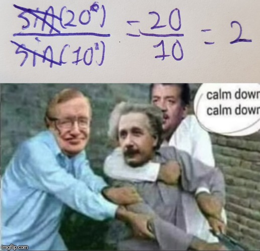image tagged in calm down einstein | made w/ Imgflip meme maker