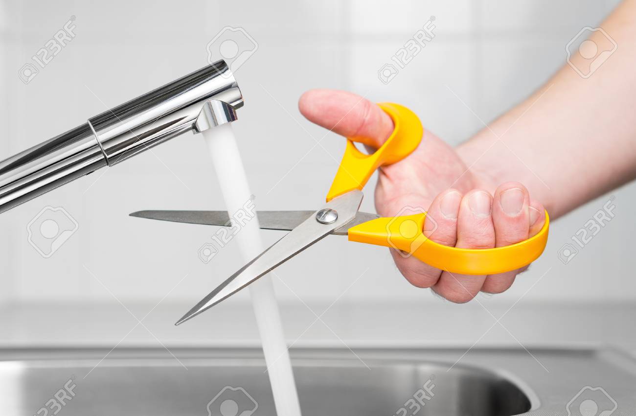 High Quality cutting water with scissors Blank Meme Template