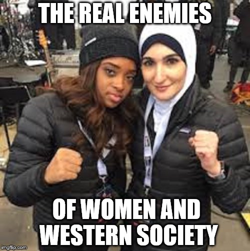 Don't let the media deceive you |  THE REAL ENEMIES; OF WOMEN AND WESTERN SOCIETY | image tagged in memes,feminism,womens march,anti-semitism | made w/ Imgflip meme maker