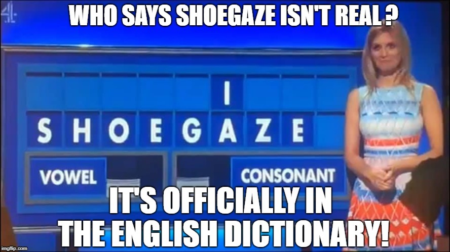 Shoegaze IS A REAL GENRE | ? | image tagged in shoegaze,shoegaze meme,shoegaze memes,countdown meme,dictionary meme,real genre | made w/ Imgflip meme maker