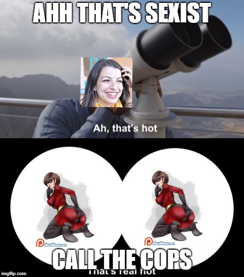 That’s Hot | AHH THAT'S SEXIST; CALL THE COPS | image tagged in thats hot | made w/ Imgflip meme maker