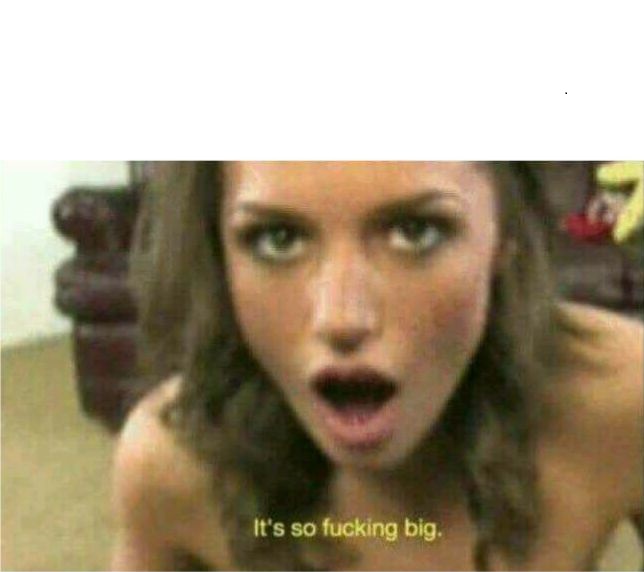 High Quality It so fucking big Blank Meme Template