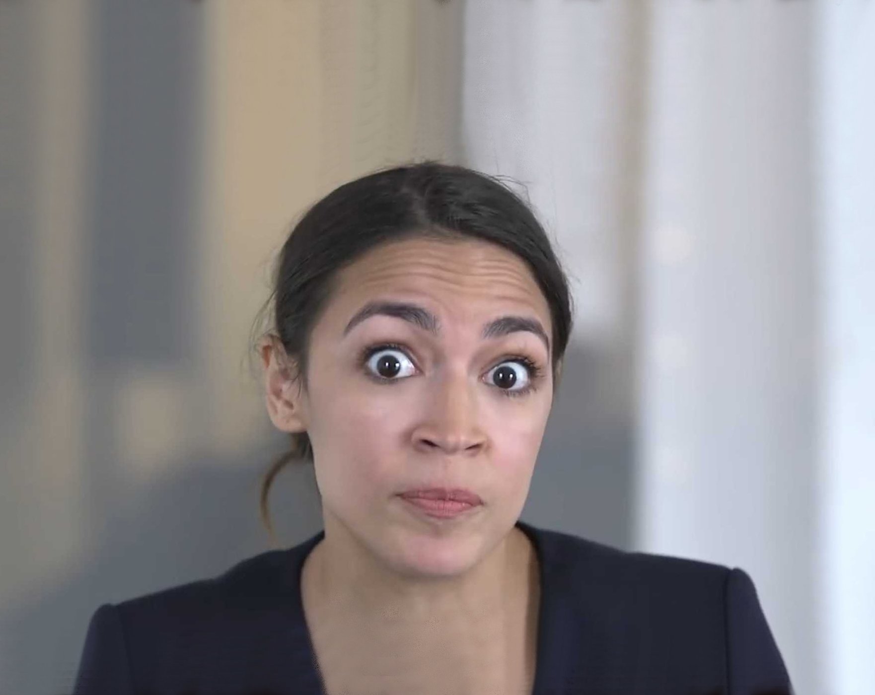 High Quality Ocasio-Cortez improved Blank Meme Template