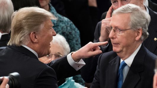 High Quality Trump Attacks Mitch McConnell Blank Meme Template