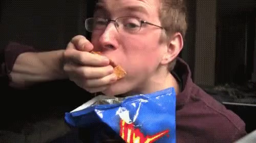 Eating Chips Blank Meme Template