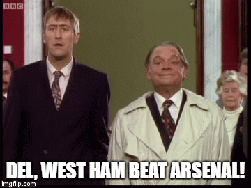 West Ham beat Arsenal - Imgflip