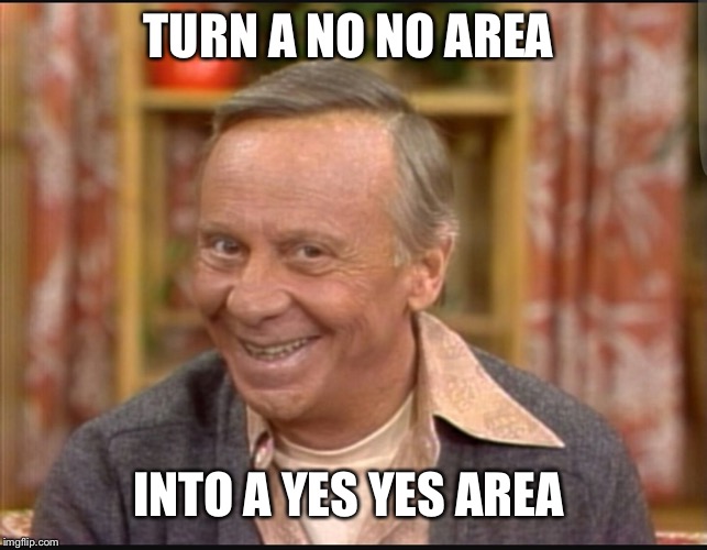 TURN A NO NO AREA INTO A YES YES AREA | made w/ Imgflip meme maker