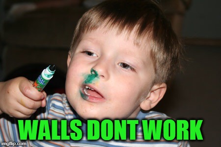 Marker | WALLS DONT WORK | image tagged in marker | made w/ Imgflip meme maker