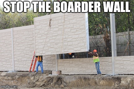 No Boarder wall | STOP THE BOARDER WALL | image tagged in no boarder wall | made w/ Imgflip meme maker