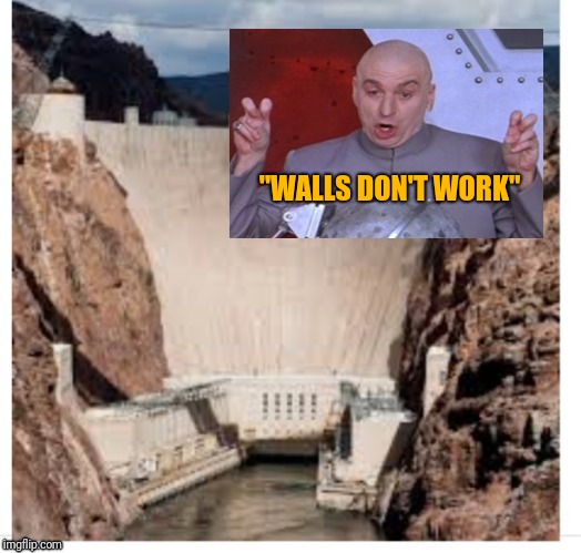 "WALLS DON'T WORK" | image tagged in walls work | made w/ Imgflip meme maker
