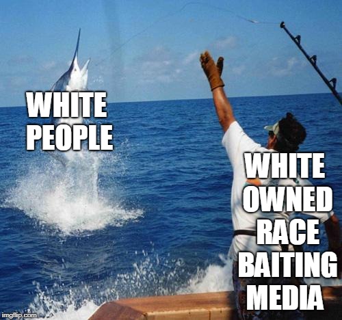 race baited  | WHITE OWNED RACE BAITING MEDIA; WHITE PEOPLE | image tagged in crackers | made w/ Imgflip meme maker