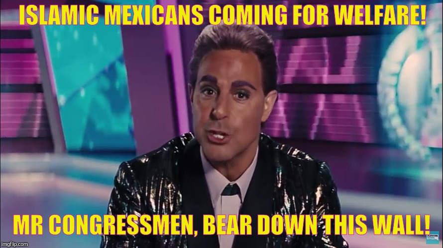 ISLAMIC MEXICANS COMING FOR WELFARE! MR CONGRESSMEN, BEAR DOWN THIS WALL! | made w/ Imgflip meme maker