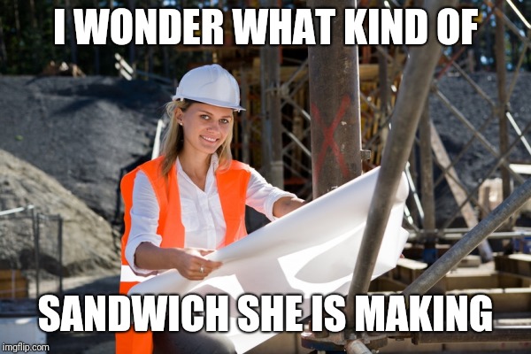 I WONDER WHAT KIND OF SANDWICH SHE IS MAKING | made w/ Imgflip meme maker