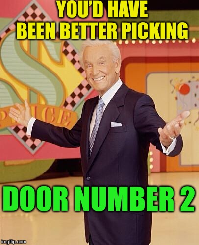 Game show  | YOU’D HAVE BEEN BETTER PICKING DOOR NUMBER 2 | image tagged in game show | made w/ Imgflip meme maker