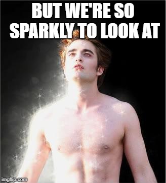 twilight | BUT WE'RE SO SPARKLY TO LOOK AT | image tagged in twilight | made w/ Imgflip meme maker