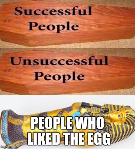 Coffin meme | PEOPLE WHO LIKED THE EGG | image tagged in coffin meme | made w/ Imgflip meme maker