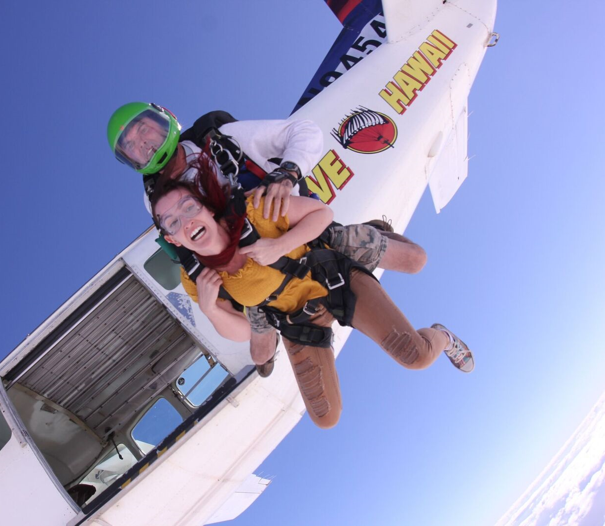 Skydiving in Terror Blank Meme Template