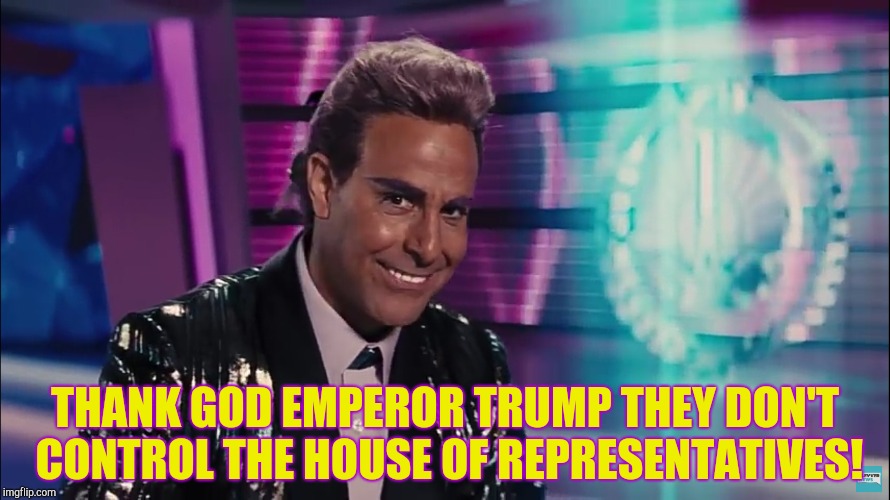 THANK GOD EMPEROR TRUMP THEY DON'T CONTROL THE HOUSE OF REPRESENTATIVES! | made w/ Imgflip meme maker