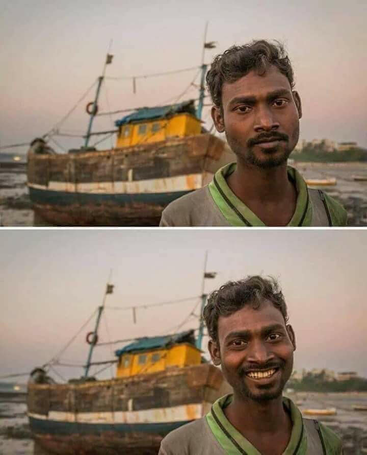 Smiling Boat Man Blank Meme Template