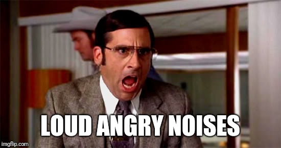 Loud Noises | LOUD ANGRY NOISES | image tagged in loud noises | made w/ Imgflip meme maker