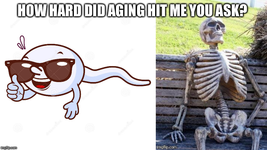 How hard did aging hit you? | HOW HARD DID AGING HIT ME YOU ASK? | image tagged in memes,funny | made w/ Imgflip meme maker