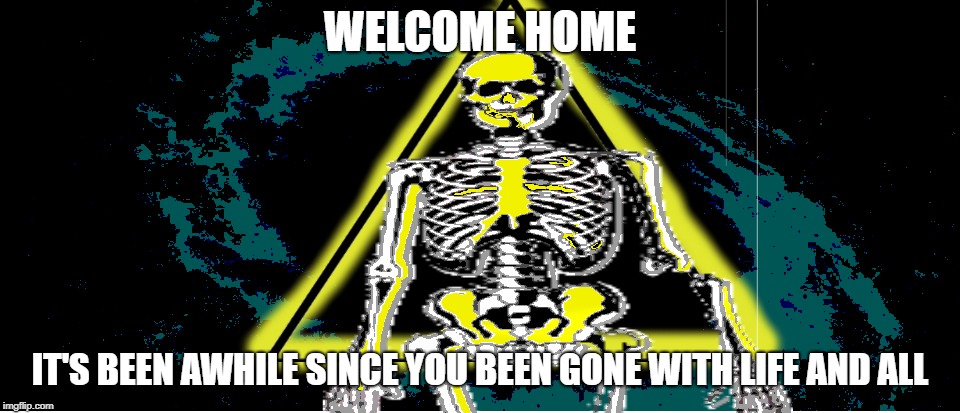 MR Memer | WELCOME HOME; IT'S BEEN AWHILE SINCE YOU BEEN GONE WITH LIFE AND ALL | image tagged in death,memes,funny,space | made w/ Imgflip meme maker