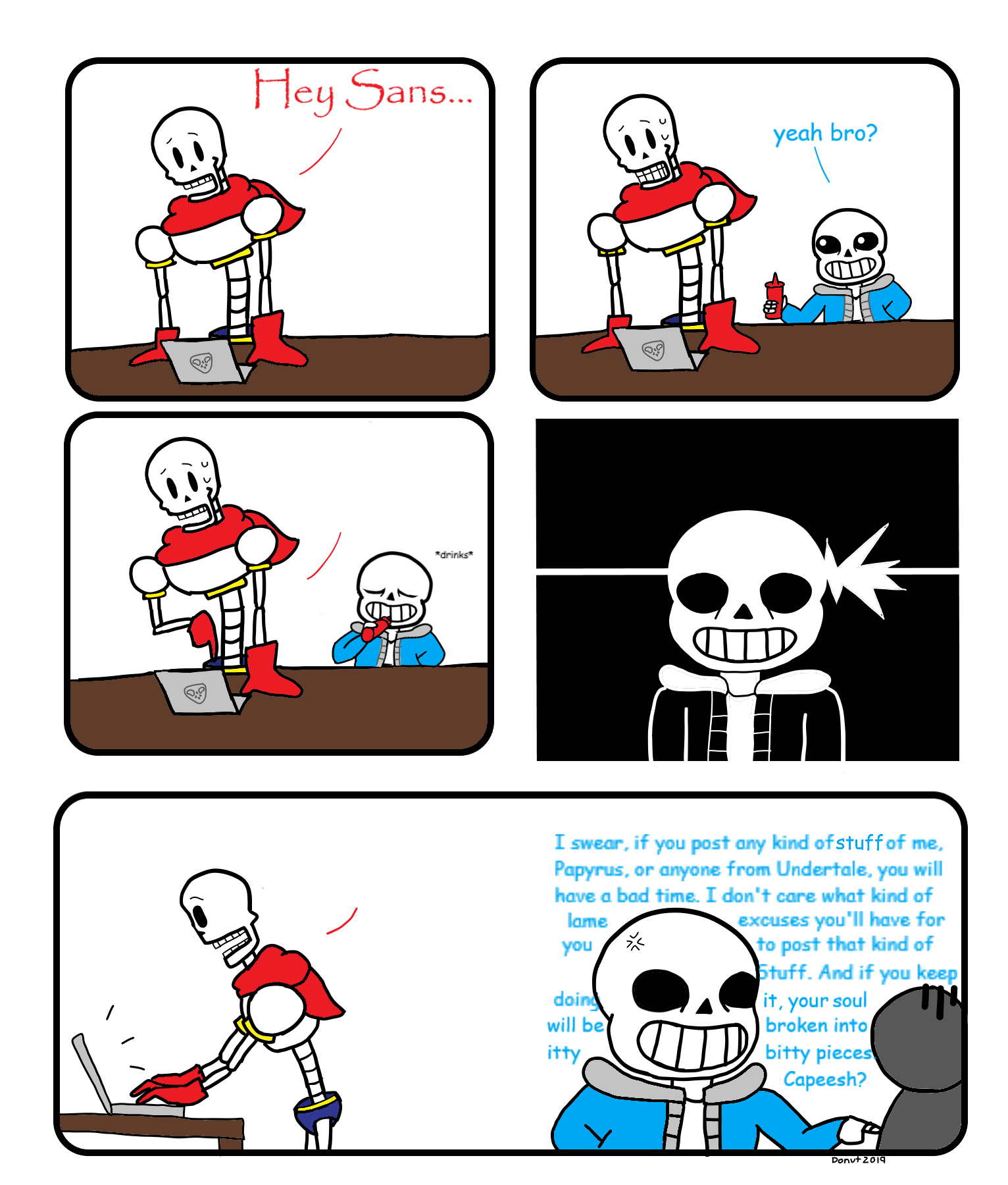 Papyrus' Great Discovery Blank Meme Template