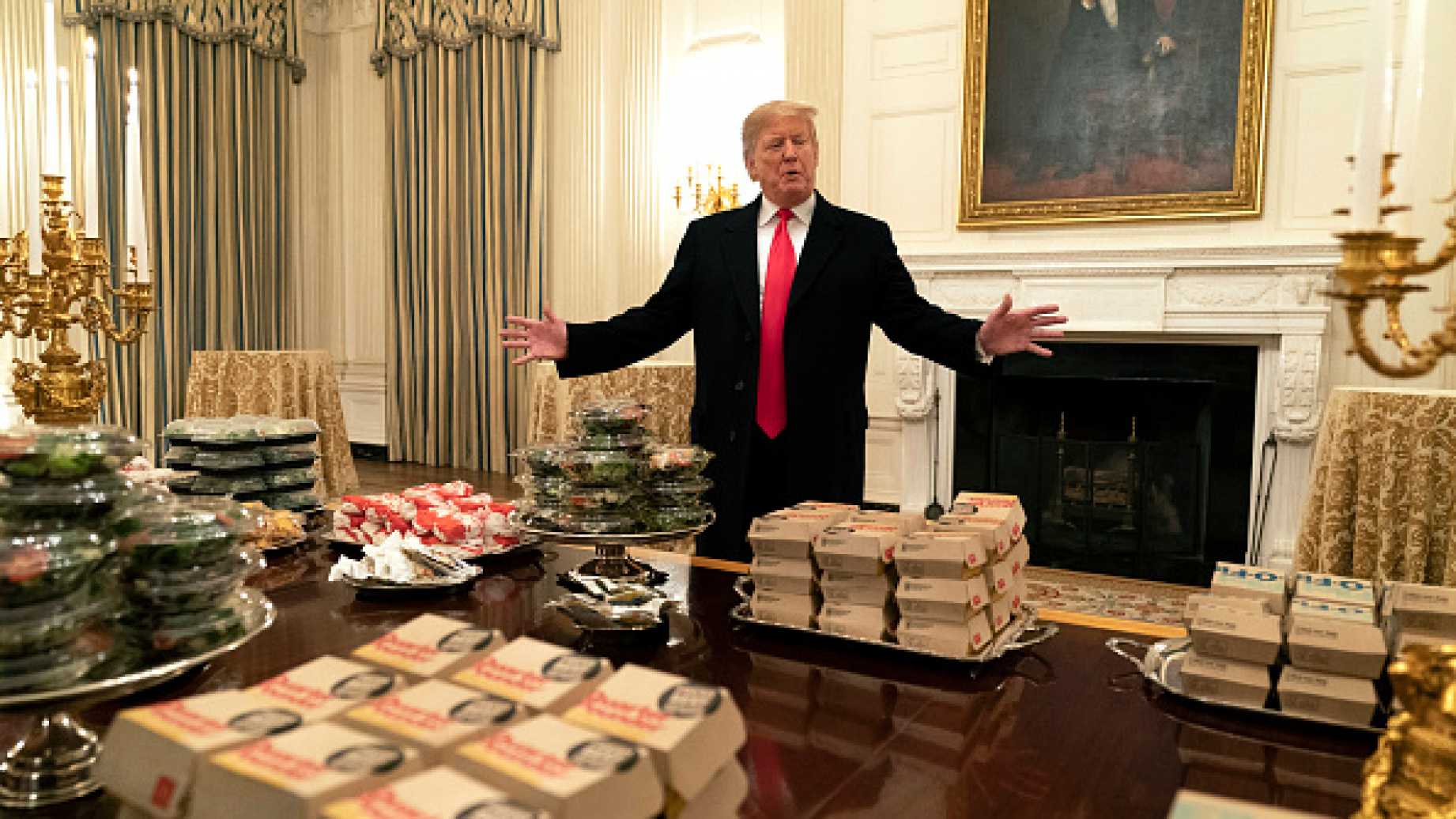 High Quality Trump Fast Food Blank Meme Template