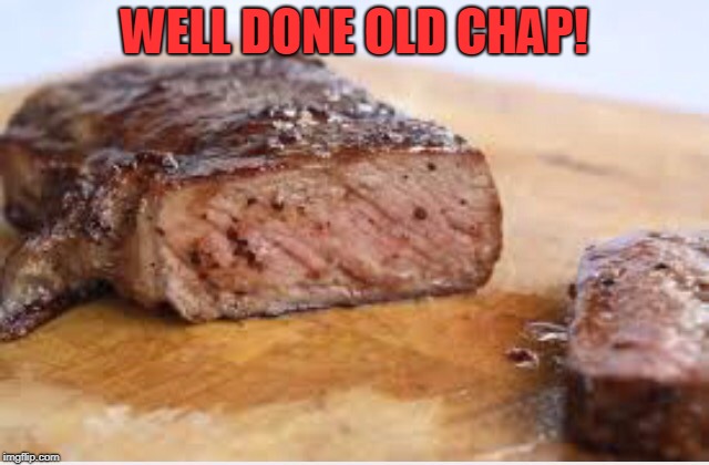 WELL DONE | WELL DONE OLD CHAP! | image tagged in well done | made w/ Imgflip meme maker