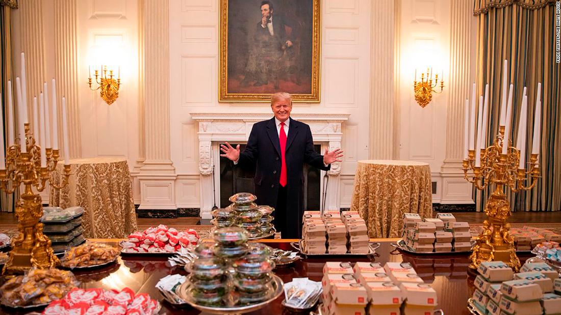 Trump’s Fast Food Feast Blank Meme Template