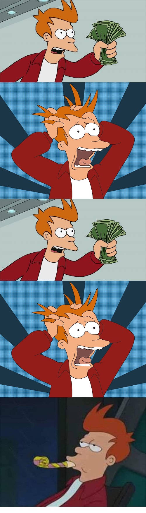 Fry Long Blank Meme Template