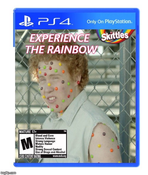 Experience the rainbow | EXPERIENCE THE RAINBOW | image tagged in gaming | made w/ Imgflip meme maker