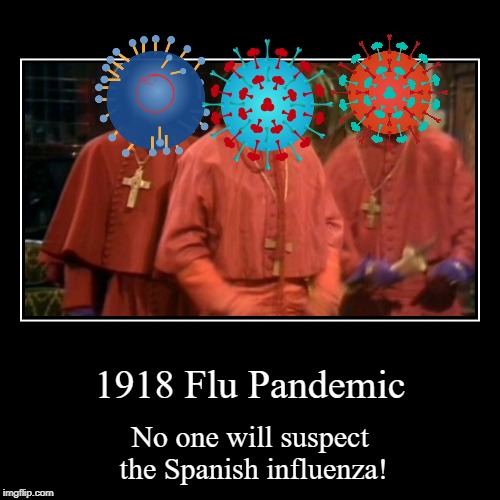 (Influenza is the flu) | image tagged in funny,demotivationals,flu,spanish inquisition | made w/ Imgflip demotivational maker