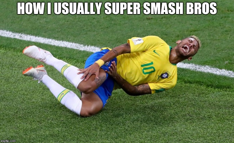 Neymar | HOW I USUALLY SUPER SMASH BROS | image tagged in neymar | made w/ Imgflip meme maker