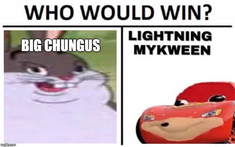 Who Would Win? Meme | BIG CHUNGUS | image tagged in memes,who would win | made w/ Imgflip meme maker
