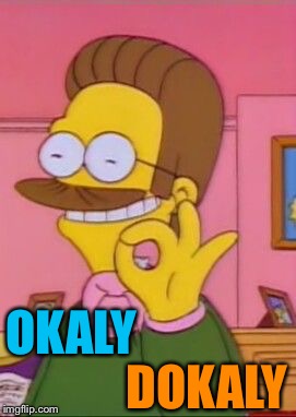 Ned flanders | OKALY DOKALY | image tagged in ned flanders | made w/ Imgflip meme maker