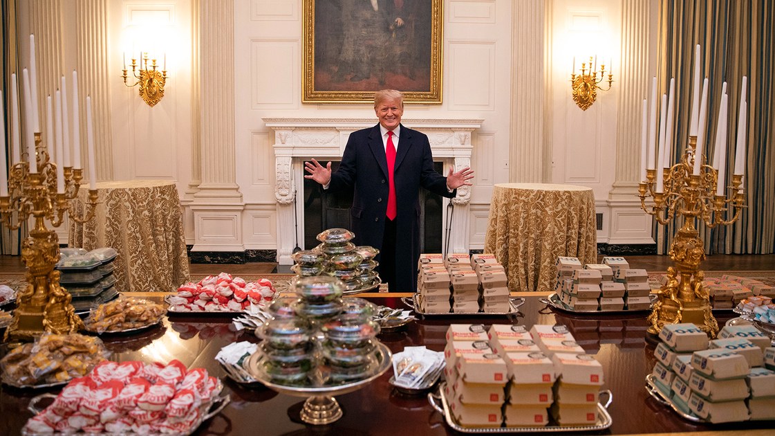 Trump Fast Food Blank Meme Template