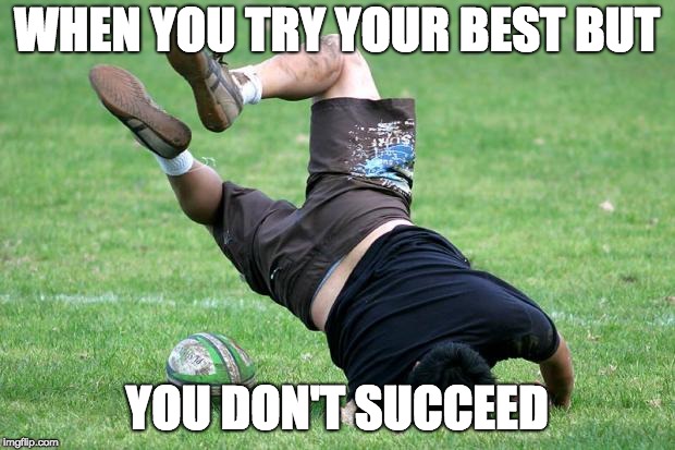 face plant | WHEN YOU TRY YOUR BEST BUT; YOU DON'T SUCCEED | image tagged in face plant | made w/ Imgflip meme maker