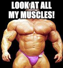muscles | LOOK AT ALL MY MUSCLES! | image tagged in muscles | made w/ Imgflip meme maker