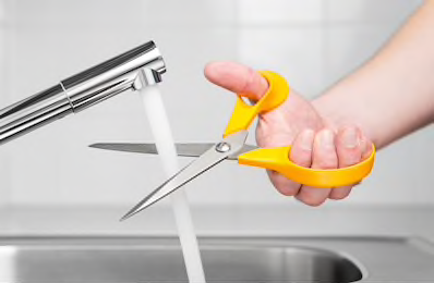 High Quality Scissor cutting water Blank Meme Template