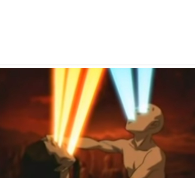 High Quality Aang vs Firelord Ozai Blank Meme Template