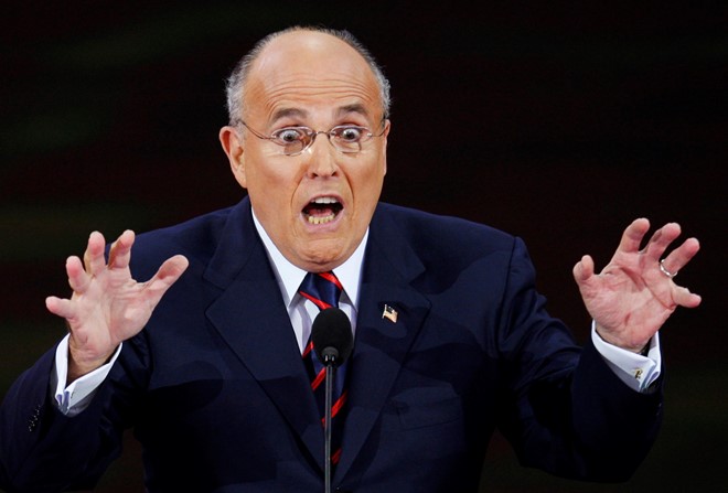 Rudy Giuliani surprised Blank Meme Template