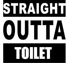 Straight Outta | TOILET | image tagged in straight outta | made w/ Imgflip meme maker