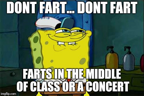 Don't You Squidward | DONT FART... DONT FART; FARTS IN THE MIDDLE OF CLASS OR A CONCERT | image tagged in memes,dont you squidward | made w/ Imgflip meme maker