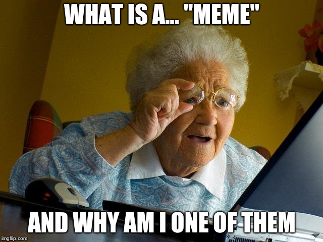 Grandma Finds The Internet | WHAT IS A... "MEME"; AND WHY AM I ONE OF THEM | image tagged in memes,grandma finds the internet | made w/ Imgflip meme maker