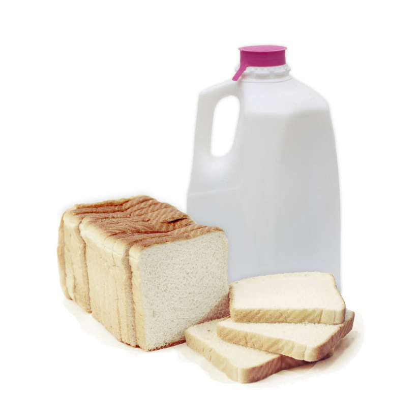 High Quality Bread and Milk Blank Meme Template