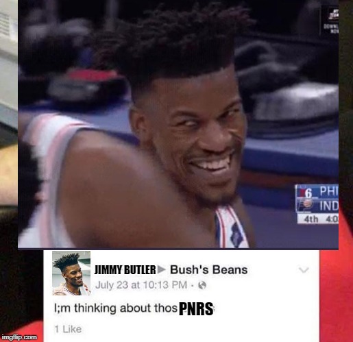 JIMMY BUTLER; PNRS | made w/ Imgflip meme maker