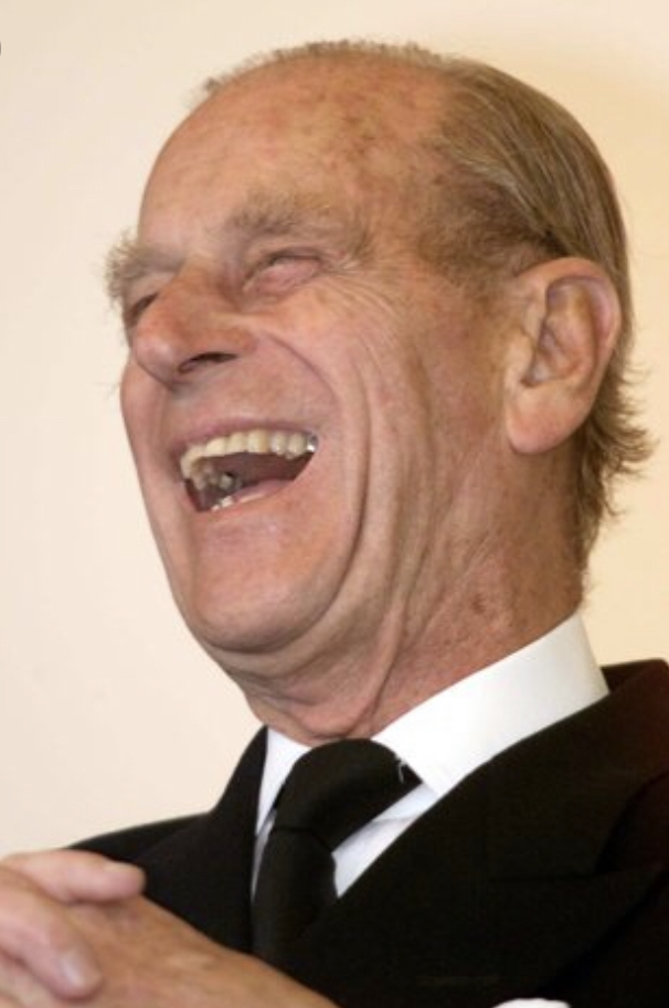 High Quality Prince philip laughs Blank Meme Template