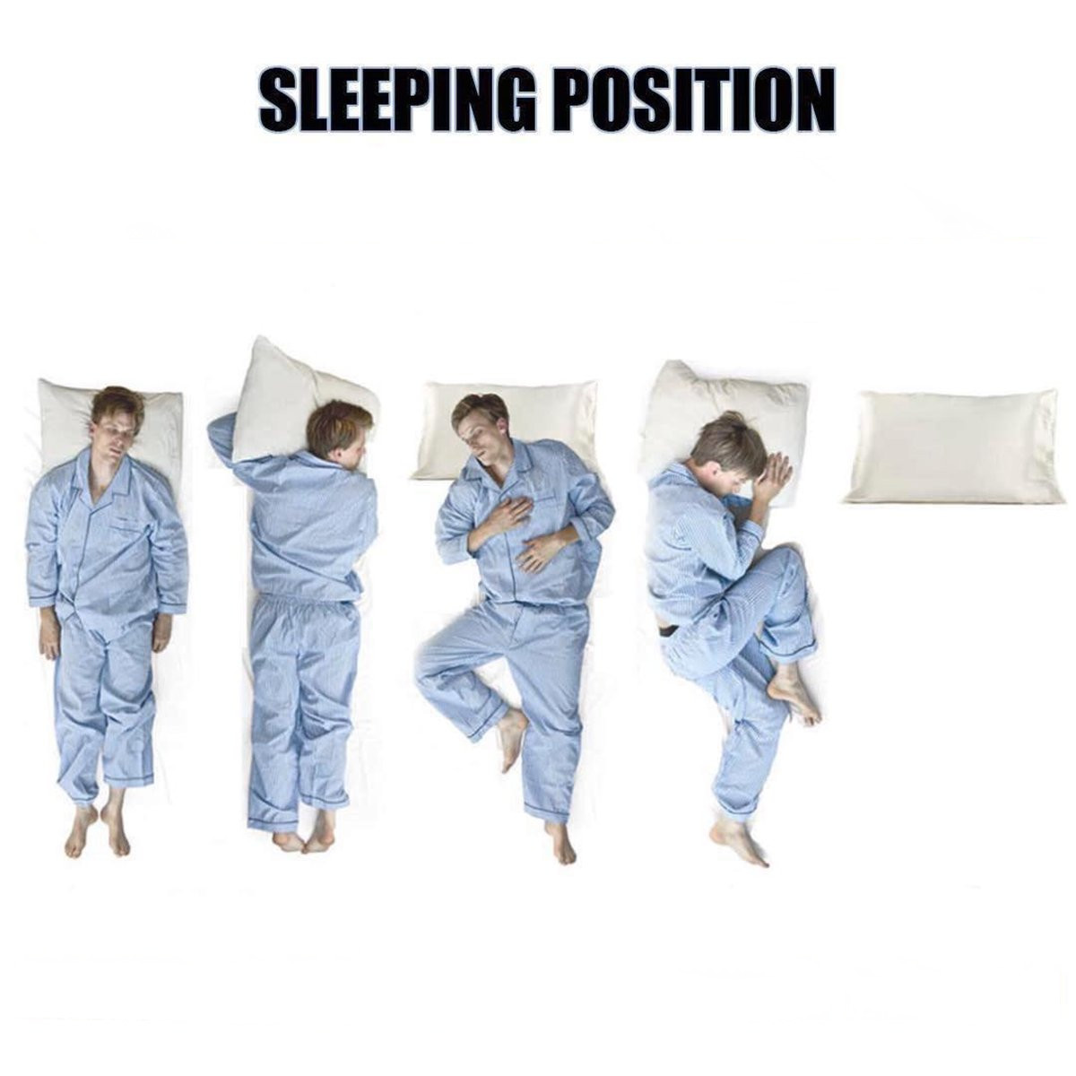 High Quality sleep positions Blank Meme Template