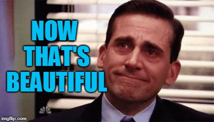 Happy Cry | NOW THAT'S BEAUTIFUL | image tagged in happy cry | made w/ Imgflip meme maker